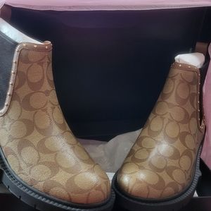 COACH Lory Signature Boots